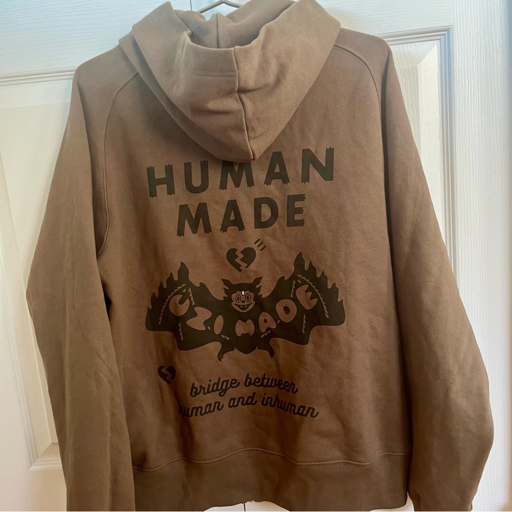 Human Made x Lil Uzi Vert "UZI MADE" Zip Hoodie Olive Drab